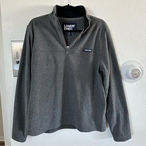 Lands End Quarter Zip Fleece Pullover 1/4 Zip Men’s Medium